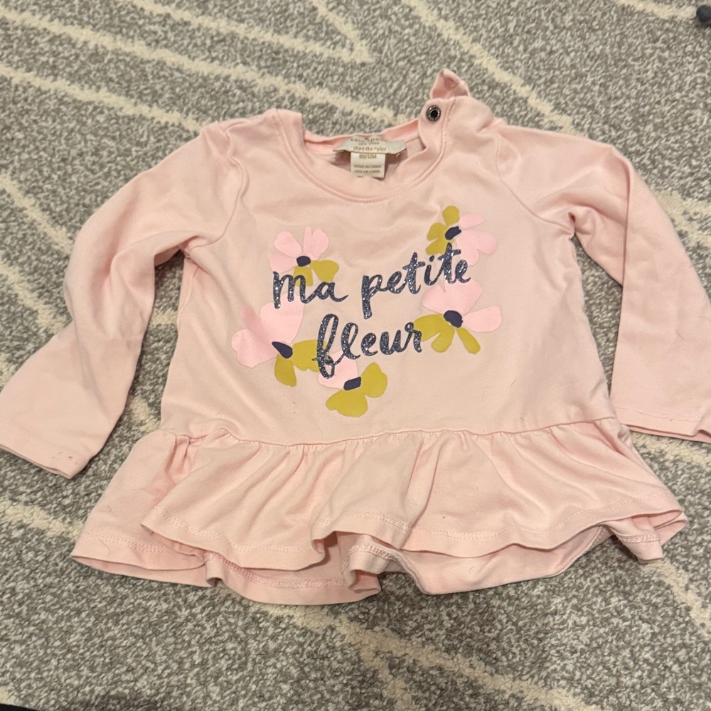 kate spade Pink Long Sleeve Tee